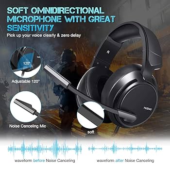 Micolindun Multi-Platform Gaming Headset with Noise